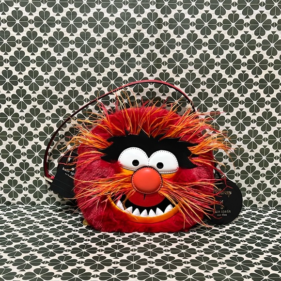 ♠️kate spade Disney X KS New York Muppets Animal Crossbody, Red Multi NWT - Picture 7 of 16